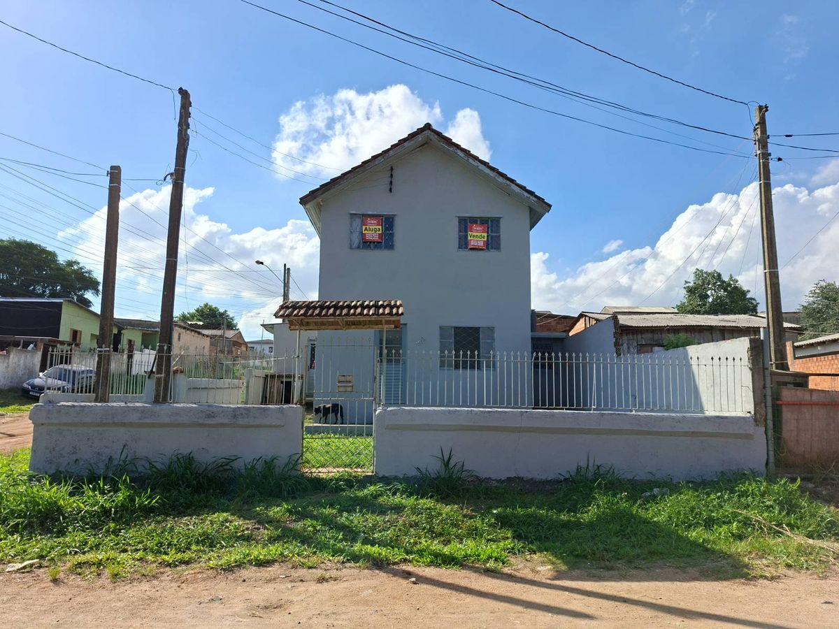 Sobrado p/ locação c/ 03 dormitórios no valor de R$ 1.300,00 situada na Rua Minas Gerais, 266 no bairro Monte Alegre - Viamão/RS - Sobrado em Cecília, Viamão - para locação - imobiliária TN SILVA