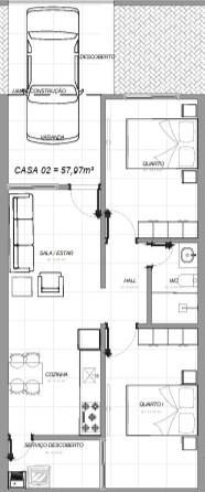 Casa 2 - 2 Quartos com Garagem - Arse 142 (1406 Sul) - Casa em Plano Diretor Sul, Palmas - à venda - ALUGAR ADMINISTRAÇÃO DE IMÓVEIS