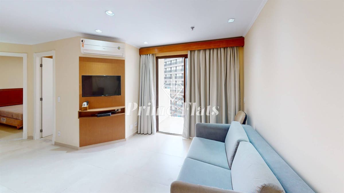 Flat disponível para locação no Quality Suítes Long Stay Vila Olímpia, com 52m², 2 dormitórios e 1 vaga - Flat em Vila Olímpia, São Paulo - para locação - Prime Flats Negócios Imobiliários