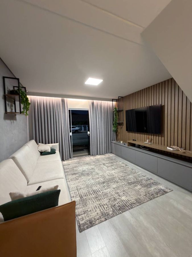 Geminado Semimobiliado com Piscina no Centenário com 1 Suite + 2 Quartos - Casa Geminado Duplex em Centenário, Jaraguá do Sul - à venda - Imobiliária SMART