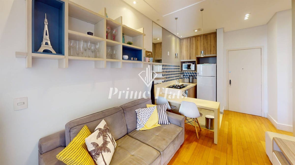 Flat disponível para locação no Condomínio Moema Top Life, com 36m², 1 dormitório e 1 vaga de garagem - Flat em Vila Uberabinha, São Paulo - para locação - Prime Flats Negócios Imobiliários