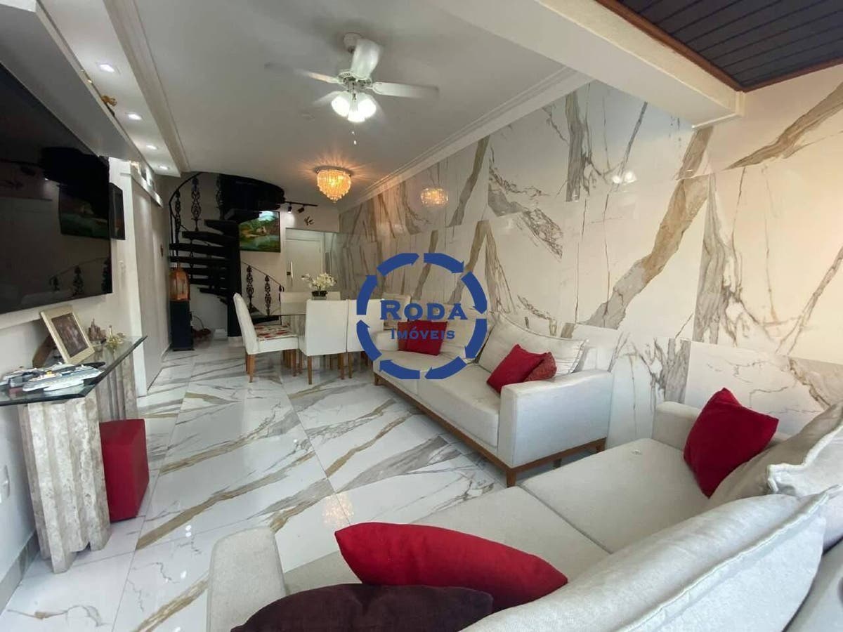 Apartamento a venda próximo da praia em Santos, localizada no bairro do Boqueirão. - Cobertura em Boqueirão, Santos - à venda - A.AYRES IMÓVEIS LTDA