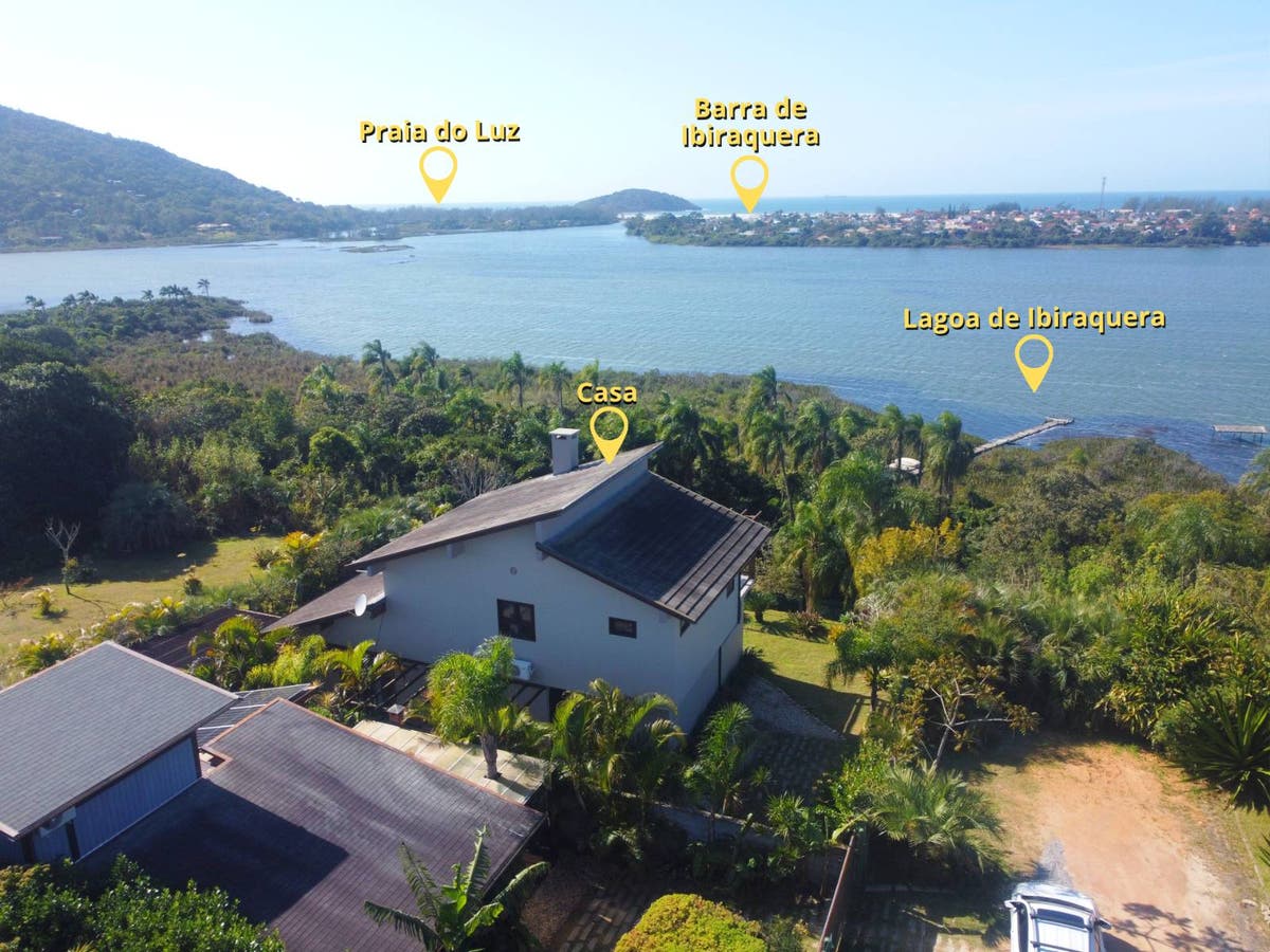 Casa na beira da Lagoa de Ibiraquera - Ponta da Piteira - Ibiraquera - Imbituba SC - Casa/Sobrado em Ibiraquera, Imbituba - à venda - ZIMBA IMOVEIS