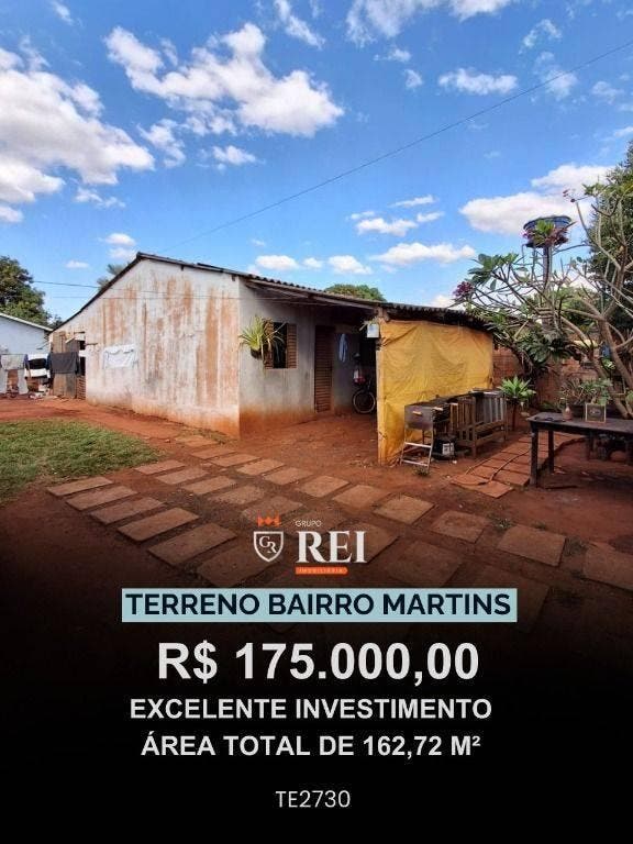 Terreno à venda, 162 m² por R$ 175.000,00 - Martins - Rio Verde/GO - Lote/Terreno em Martins, Rio Verde - à venda - IMOBILIARIA REI EMPREENDIMENTOS S/S LTDA