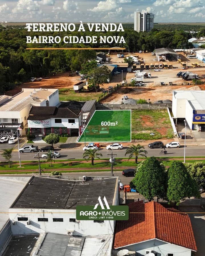 #276 Vende-Se Terreno - Lucas do Rio Verde - Lote/Terreno em Cidade Nova, Lucas do Rio Verde - à venda - AGRO+IMÓVEIS NEGÓCIOS IMOBILIÁRIOS LTDA