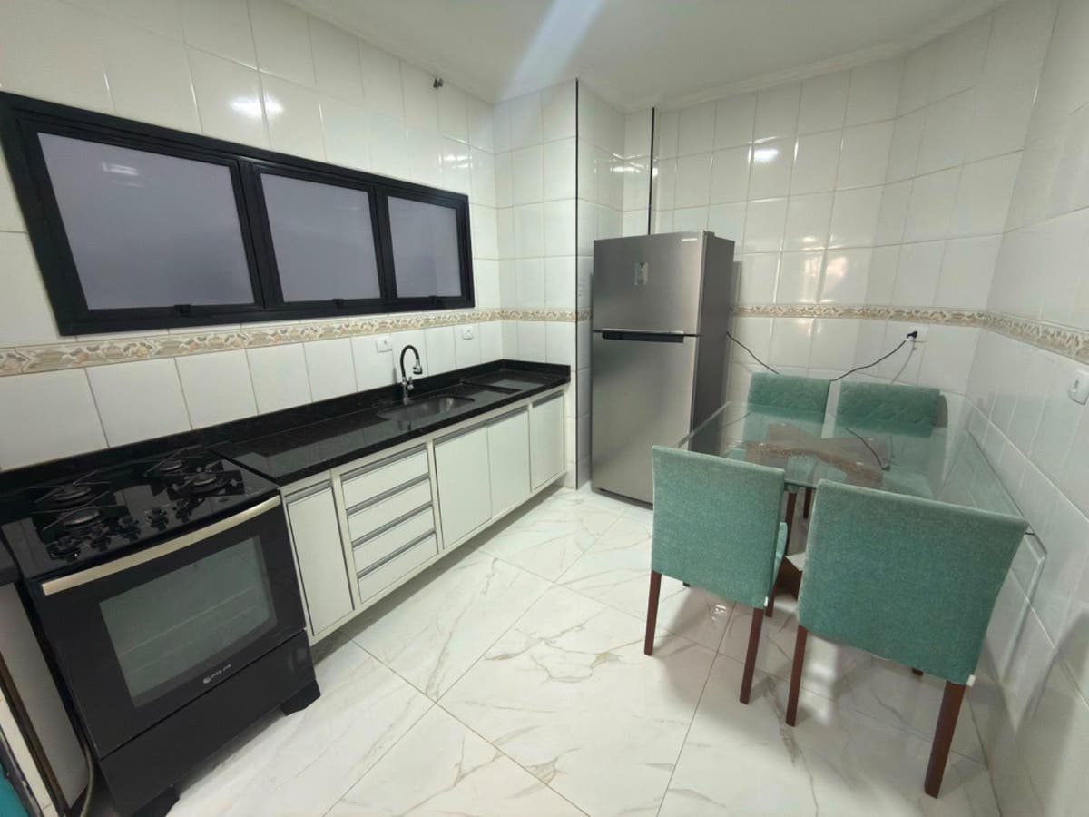 Apartamento Mobiliado à Venda na Aviação em Praia Grande | 1 Dormitório e Lazer Completo - Apartamento em Aviação, Praia Grande - à venda - CONTEMPLAR IMÓVEIS LTDA