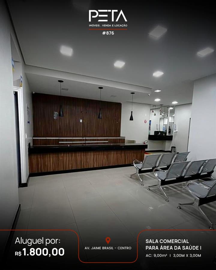 Salas Comerciais na area da saúde para Locação, Centro - Boa Vista - Salas Comerciais em Centro, Boa Vista - para locação - PETA SERVICOS IMOBILIARIOS LTDA