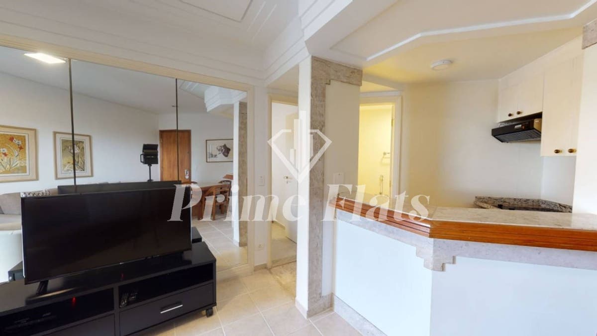 Flat disponível para locação no Golden Tower Residence, com 41m², 1 dormitório e 1 vaga de garagem - Flat em Itaim Bibi, São Paulo - para locação - Prime Flats Negócios Imobiliários