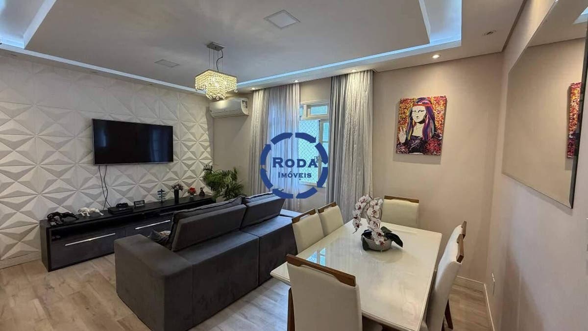 Apartamento Amplo com 4 Quartos na Aparecida – 115m² e 1 Vaga Demarcada - Apartamento em Aparecida, Santos - à venda - A.AYRES IMÓVEIS LTDA