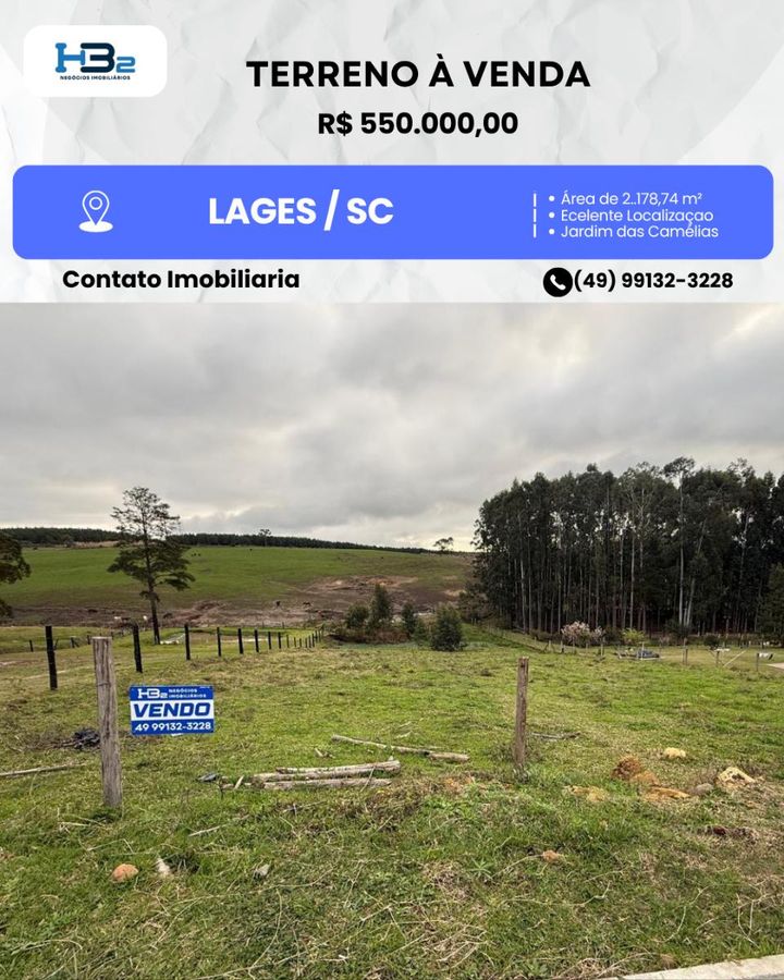 TERRENO À VENDA - Lote/Terreno em Jardim das Camélias, Lages - à venda - HB2 NEGOCIOS IMOBILIARIOS LTDA