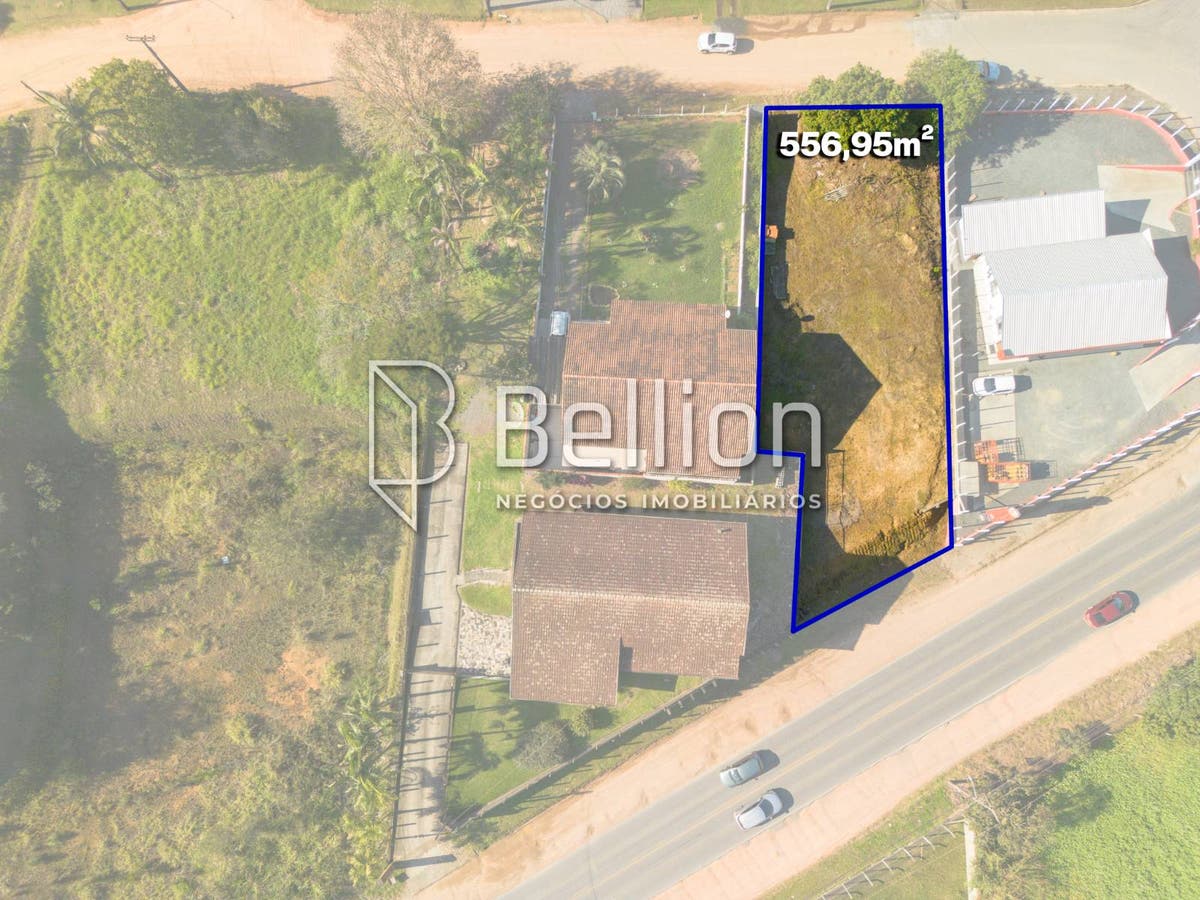 Terreno à Venda em Timbó | 556,95 m² na Rua Tupã com Fácil Acesso à SC-477 - Lote/Terreno em Araponguinhas, Timbó - à venda - Bellion Negocios Imobiliarios LTDA