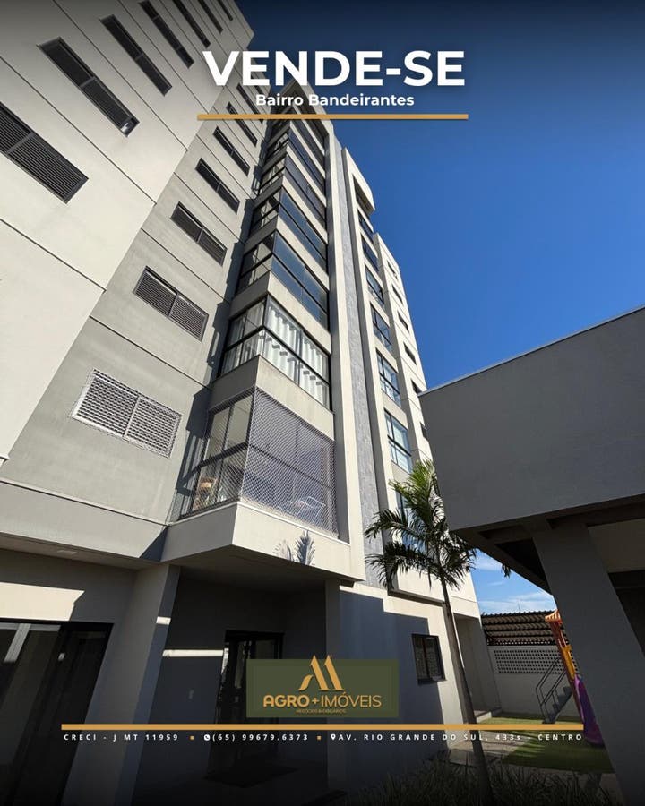 #498 ALUGA-SE APARTAMENTO - LUCAS DO RIO VERDE - Apartamento em Bandeirantes, Lucas do Rio Verde - para locação e à venda - AGRO+IMÓVEIS NEGÓCIOS IMOBILIÁRIOS LTDA
