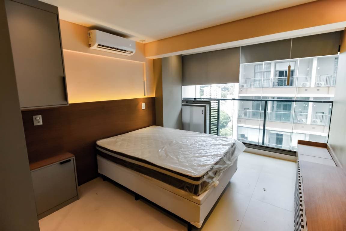 Apartamento com 1 Quarto para Locação, Brooklin - São Paulo - Apartamento em Brooklin, São Paulo - para locação - FBA SERVICOS FINANCEIROS E IMOBILIARIOS LTDA