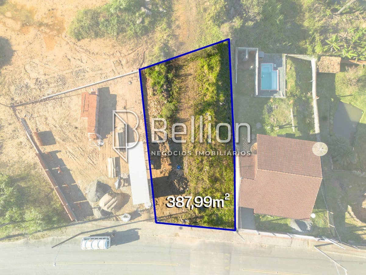 Terreno à Venda com 387,99 m² | Rua Asfaltada e Fácil Acesso à BR-470 - Lote/Terreno - à venda - Bellion Negocios Imobiliarios LTDA