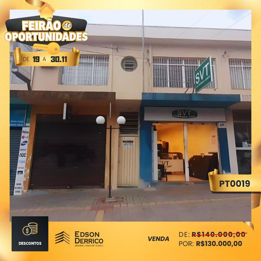 Comercial à Venda, Centro - Pindamonhangaba - Comercial em Centro, Pindamonhangaba - à venda - EDSON DERRICO IMOVEIS LTDA