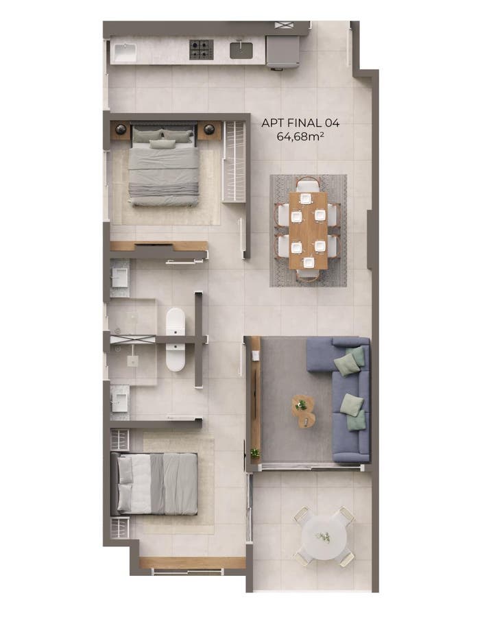 504 - Apartamento com 2 Quartos à Venda, Intermares - Cabedelo - Apartamento em Intermares, Cabedelo - à venda - SIMA'S CONSTRUÇÕES E INCORPORAÇÕES AREIA DE OURO SPE LTDA,
