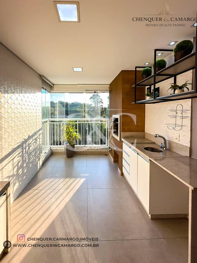 Apartamento à venda no Naturale Jundiaí com 92m², 3 dormitórios e vista Serra do Japi