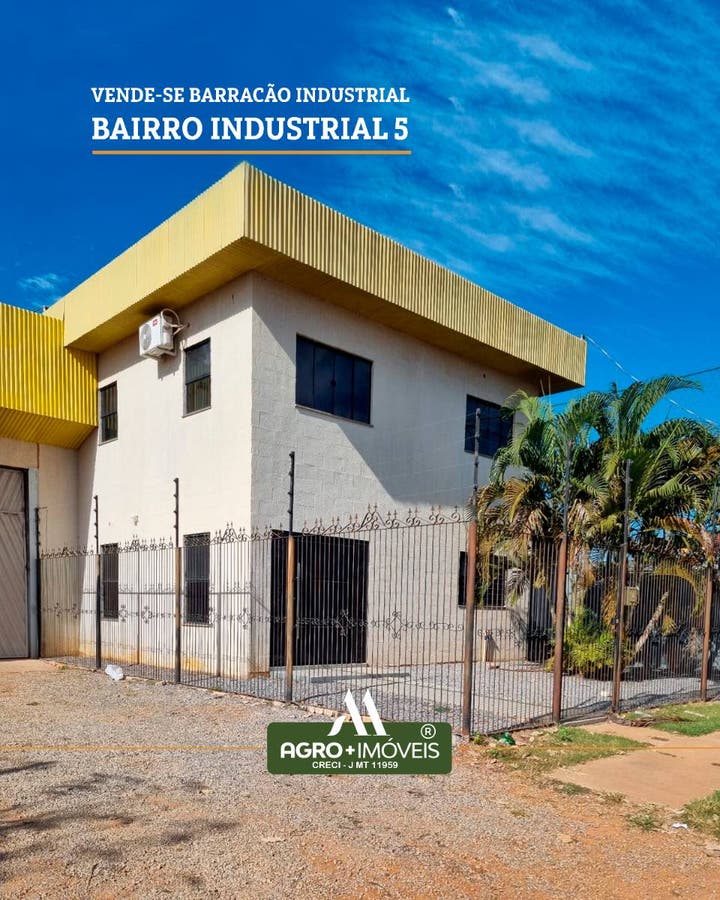 #290 Vende-Se Barracão Comercial - Lucas do Rio Verde - Comercial em Industrial, Lucas do Rio Verde - à venda - AGRO+IMÓVEIS NEGÓCIOS IMOBILIÁRIOS LTDA