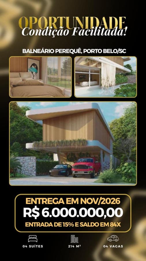 Casa 4 dormitórios — Casa Viva Park, Balneário Perequê, Porto Belo/SC - Casa em Perequê, Porto Belo - à venda - Portal Imóveis Itapema