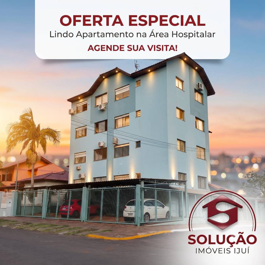 OFERTA apartamento Área HOSPITALAR - Apartamento em Centro, Ijuí - à venda - IMOBILIÁRIA SOLUÇÃO IMÓVEIS IJUÍ