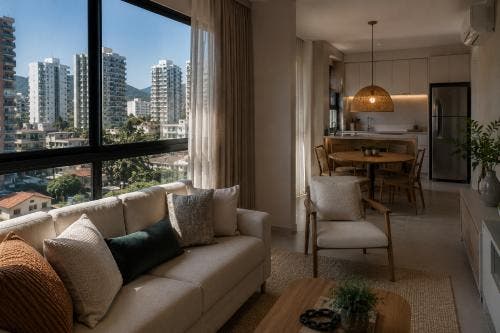 Apartamentos na Praia Brava perto da avenida principal: praticidade ou ruído?