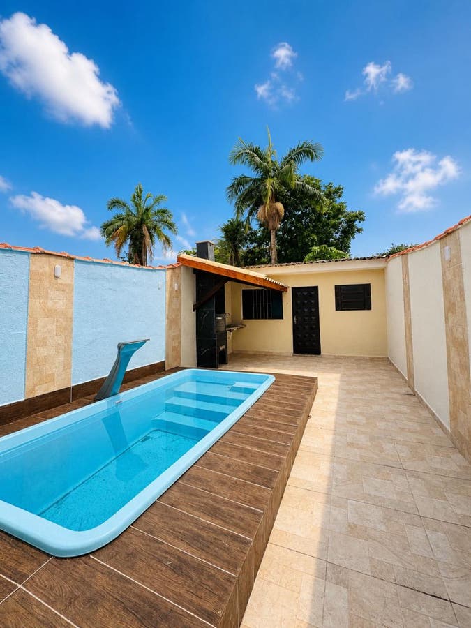 Casa Geminada com 2 quartos, Aviação - Praia Grande - Casa Geminada em Aviação, Praia Grande - à venda - CONTEMPLAR IMÓVEIS LTDA