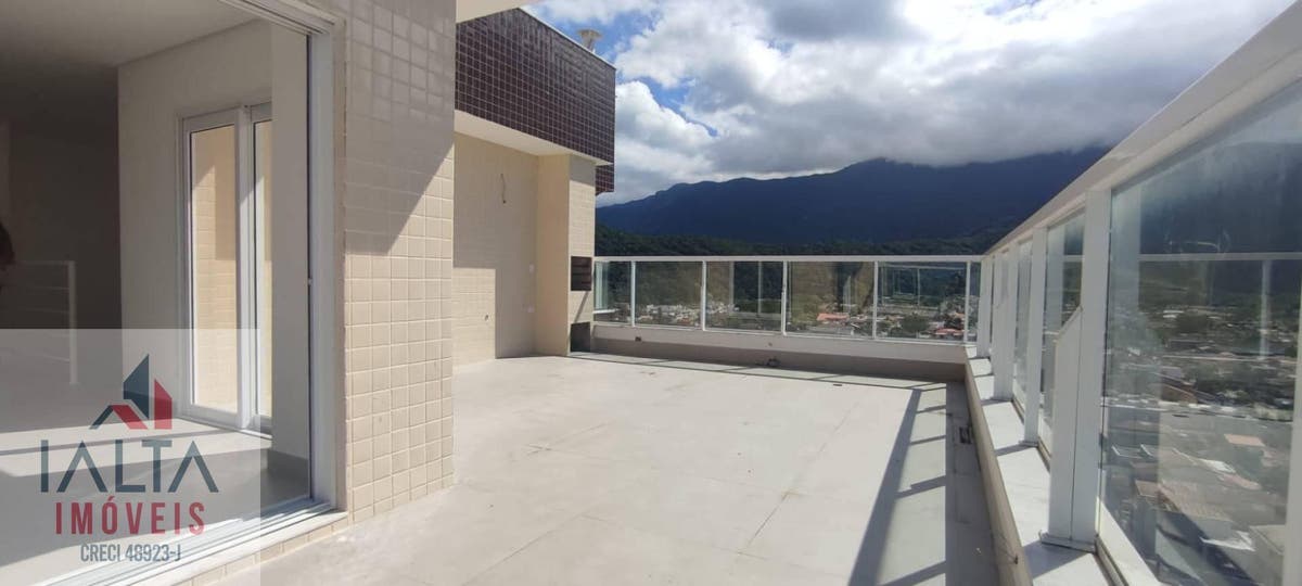 Cobertura Duplex à venda com 3 suítes, churrasqueira e 3 vagas de garagem - 154m² de área útil - Apartamento em Massaguaçu, Caraguatatuba - à venda - IALTA IMOVEIS LTDA