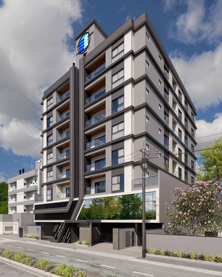 Lançamento! Apto - 1 Suíte + 1 Qt - Sac. C/ Chur - 72 m² - Santa Regina - Camboriú/SC - Apartamento em Areias, Camboriú - à venda - Denis Alexandre Imóveis