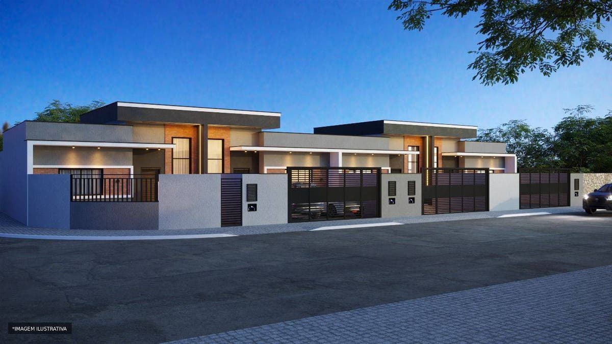 Casa Geminada com 3 quartos, Bananal do Sul - Guaramirim - Casa Geminada em Bananal do Sul, Guaramirim - à venda - Poffo Negócios Imobiliários