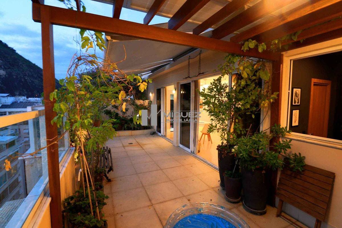 Cobertura Duplex Rua Barata Ribeiro Copacabana, Salão 4 quartos 166m² 1 vaga de garagem - Cobertura em Copacabana, Rio de Janeiro - à venda - MIGUEZ IMOBILIÁRIA