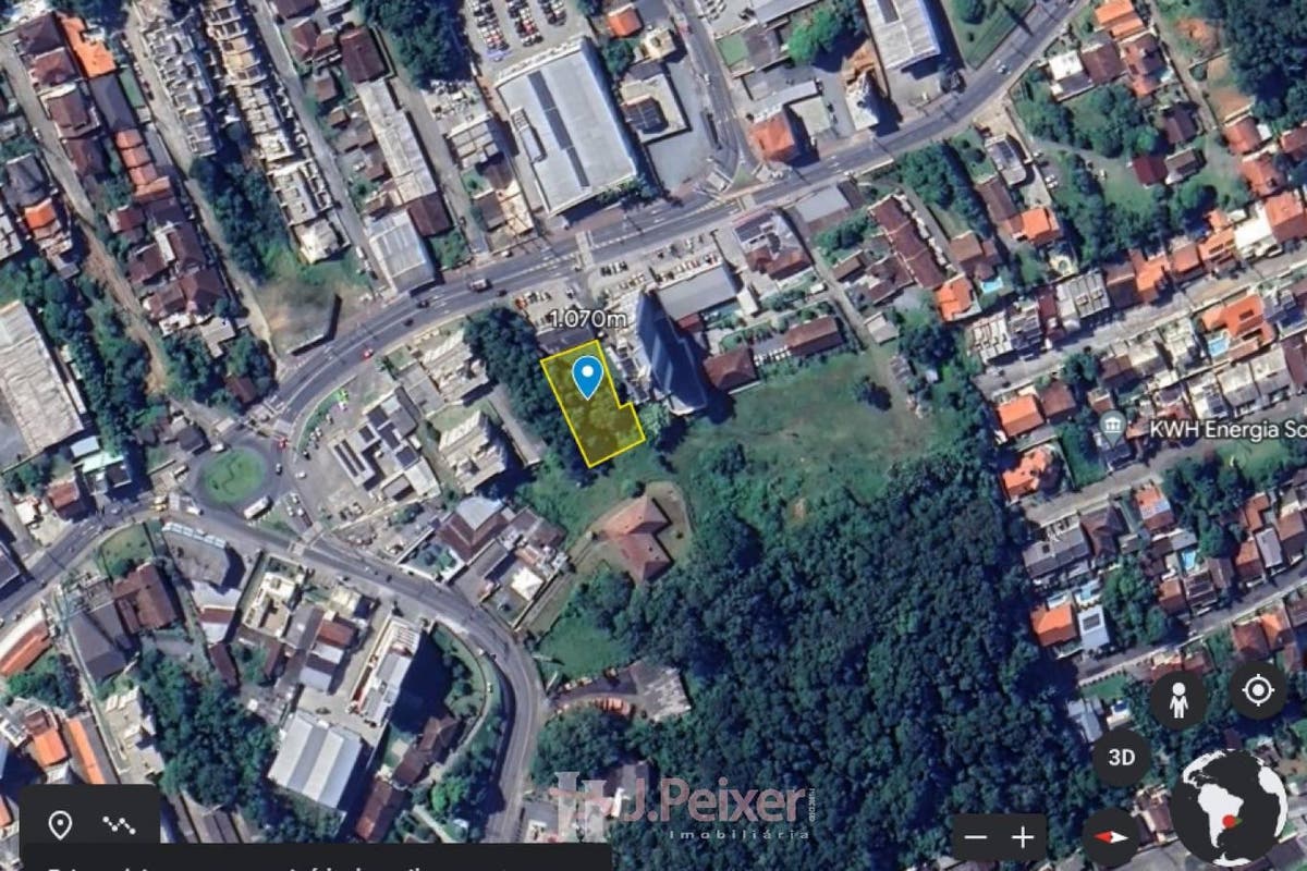 Terreno, com uma área total de 1.070,00m², está estrategicamente localizado no Bairro da Velha em frente a AILOS - Lote/Terreno em Velha, Blumenau - à venda - JPeixer Imobiliária Ltda
