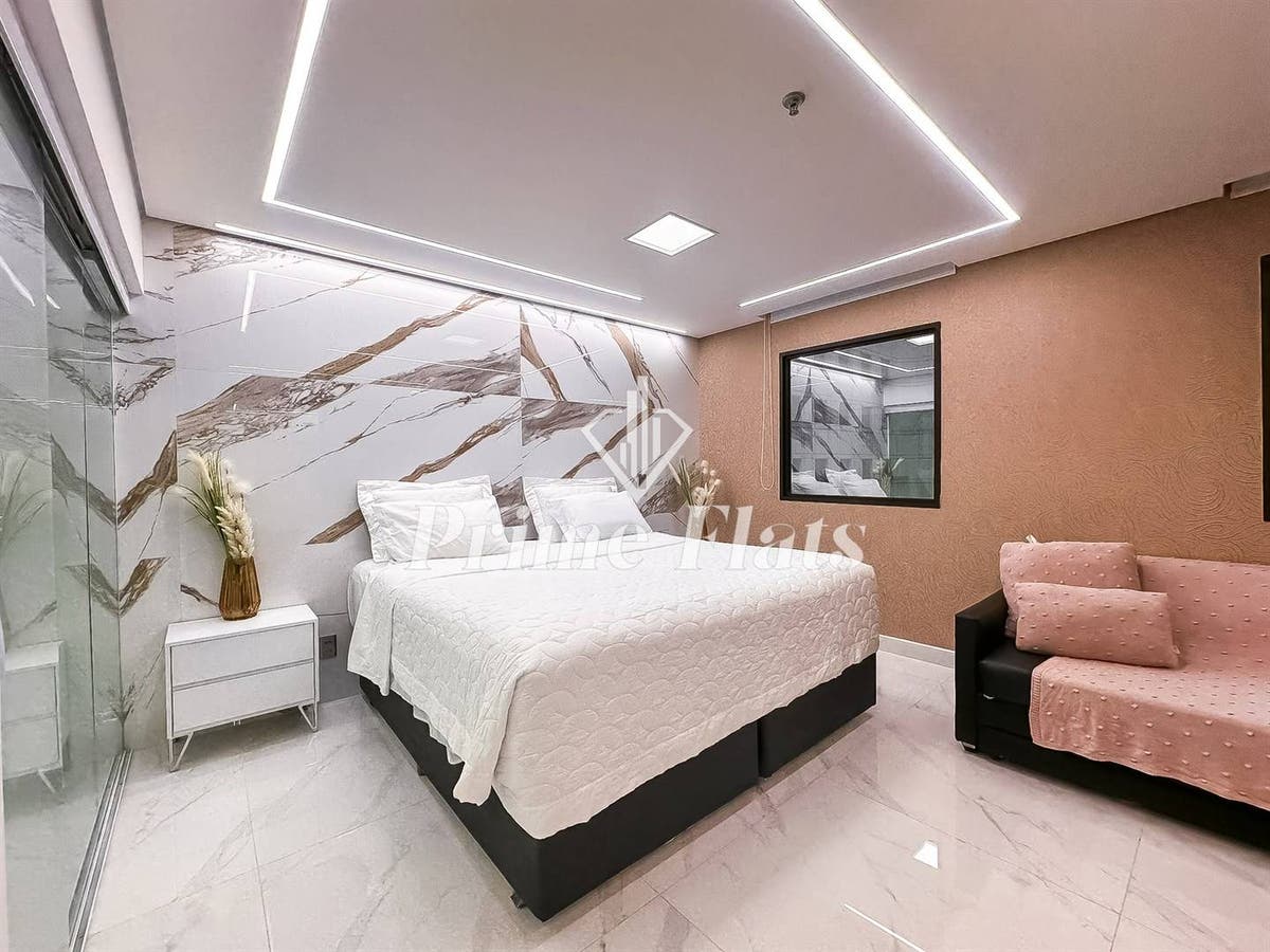 Flat mobiliado no Wyndham Sao Paulo Ibirapuera disponível para venda, com 27m², com 1 quarto e 1 vaga no bairro Ibirapuera - Flat em Ibirapuera, São Paulo - à venda - Prime Flats Negócios Imobiliários