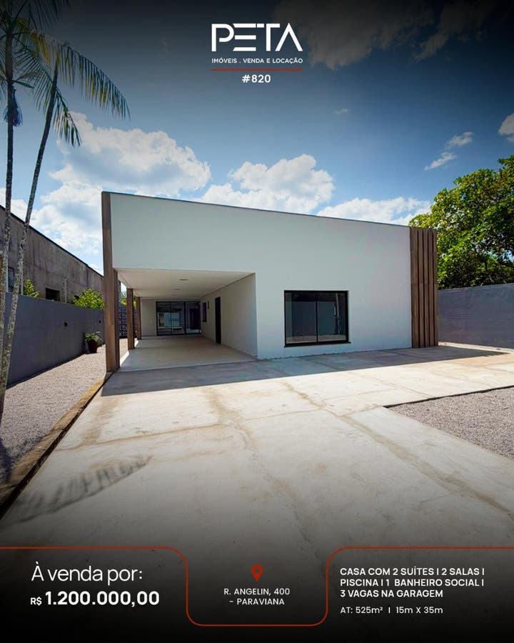 Casa com 2 quartos à Venda, Paraviana - Boa Vista - Casa em Paraviana, Boa Vista - à venda - PETA SERVICOS IMOBILIARIOS LTDA