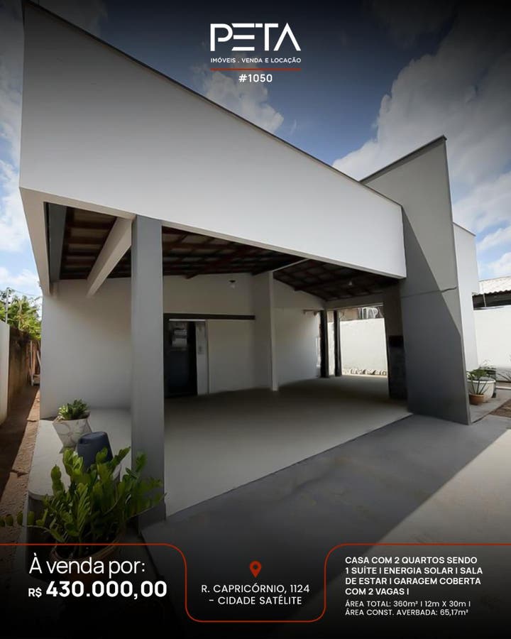 Casa à Venda no Cidade Satélite com Energia Solar | Boa Vista/RR - Casa em Cidade Satélite, Boa Vista - à venda - PETA SERVICOS IMOBILIARIOS LTDA