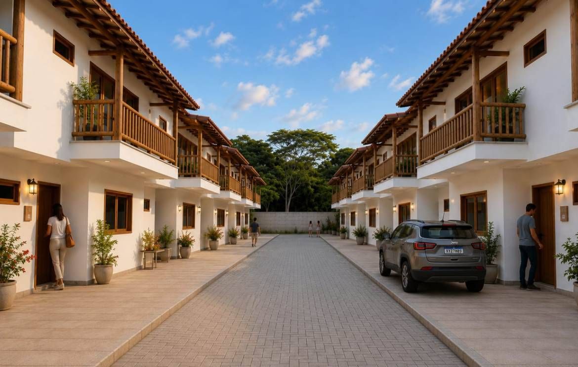 Condomínio moderno financiamento pela CAIXA - Casa de Condomínio em Arraial d´Ajuda, Porto Seguro - à venda - Ramos Arraial