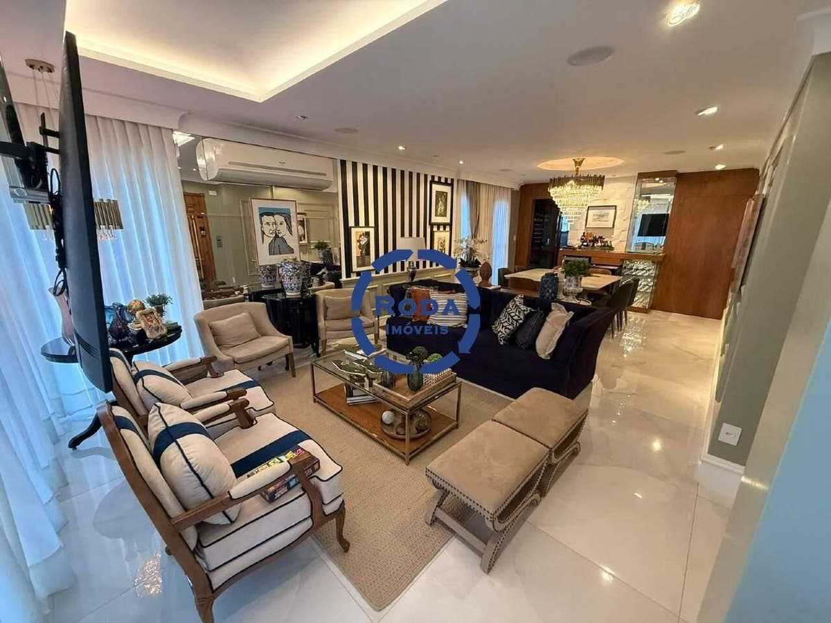 Apartamento Alto Padrão | 3 Dormitórios (sendo 3 Suites ) | 169 m² | Pompéia/santos -sp - Apartamento em Pompéia, Santos - à venda - A.AYRES IMÓVEIS LTDA