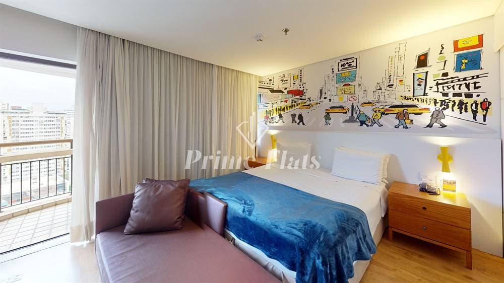 Flat disponível para venda no Grand Mercure SP Itaim Bibi, com 36m², 1 dormitório, e 1 vaga de garagem - Flat em Itaim Bibi, São Paulo - à venda - Prime Flats Negócios Imobiliários