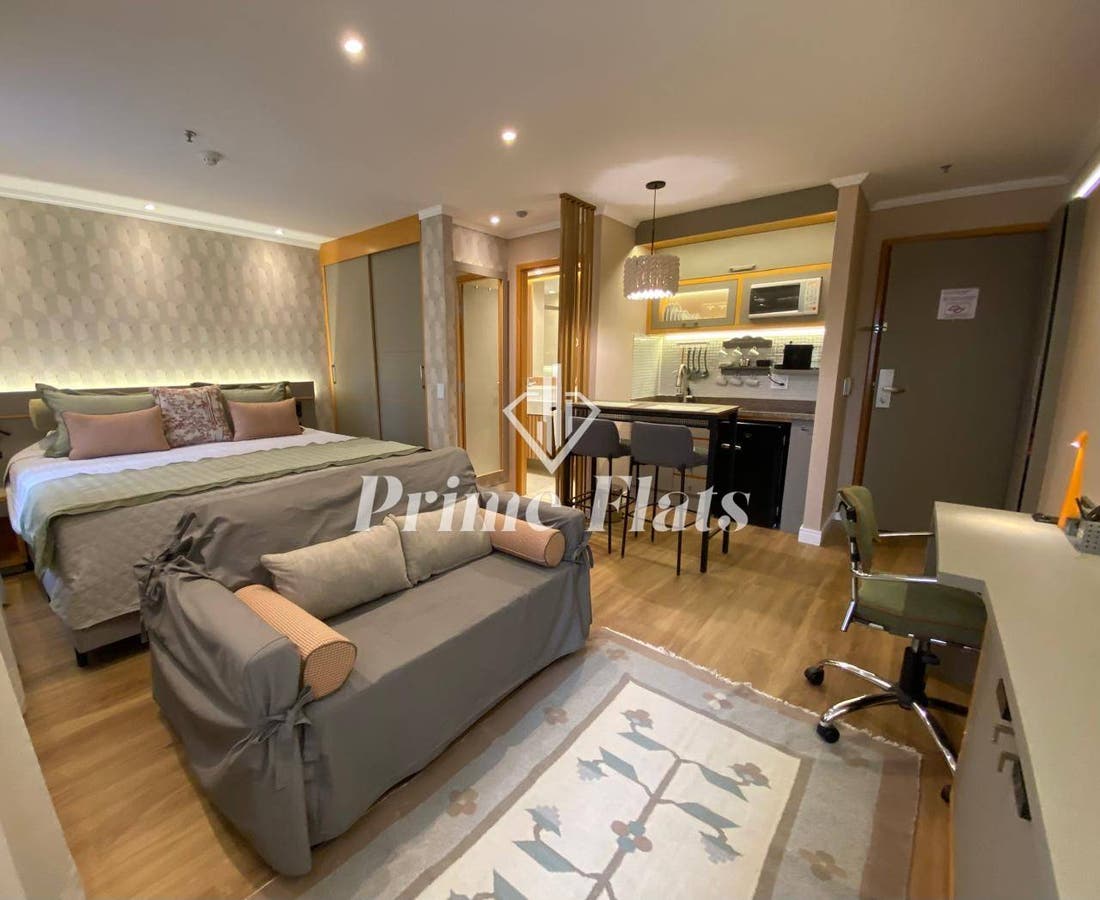 Flat mobiliado no Transamerica Executive Jardins disponível para locação, com 28m², com 1 quarto, 1 vaga no bairro Jardim Paulista - Flat em Jardim Paulista, São Paulo - para locação - Prime Flats Negócios Imobiliários