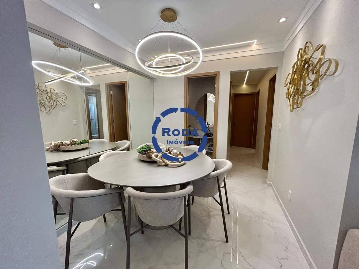 Apartamento 3 quartos, suites, com 122,47 m² no coração do Gonzaga - Apartamento em Gonzaga, Santos - para locação - A.AYRES IMÓVEIS LTDA
