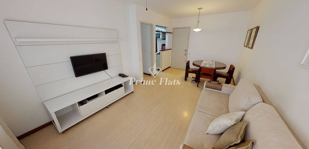 Flat disponível para locação no Saint James Residence, com 43m², 1 dormitório e 1 vaga - Flat em Itaim Bibi, São Paulo - para locação - Prime Flats Negócios Imobiliários