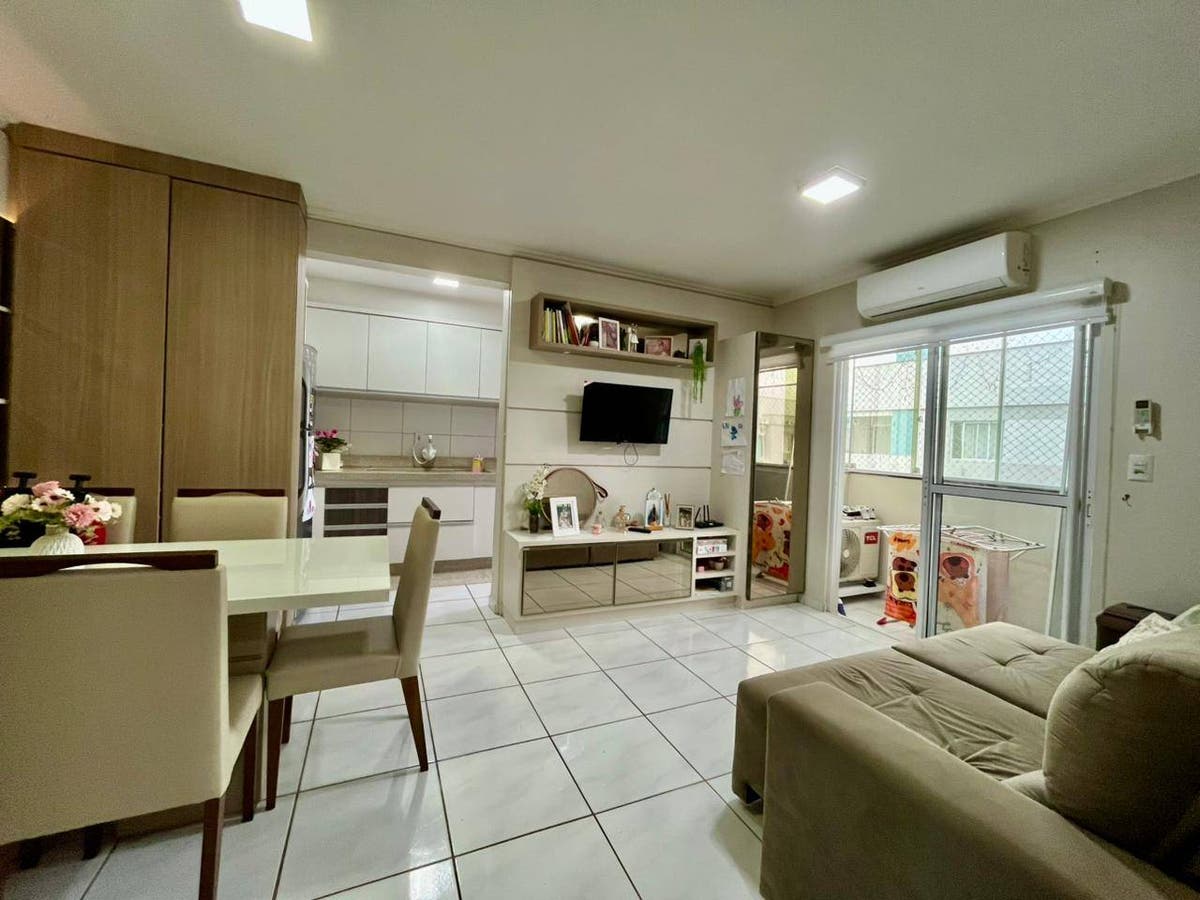 APARTAMENTO SEMIMOBILIADO NO JARDIM EUROPA RESIDENCE - Apartamento em Passagem, Tubarão - à venda - Imobiliária Realize Ltda