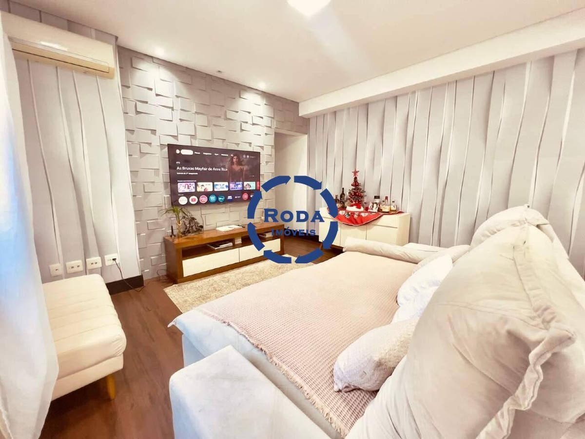 Apartamento com 3 domitórios e mobiliado para alugar em Santos em frente ao mar - Apartamento em José Menino, Santos - para locação - A.AYRES IMÓVEIS LTDA