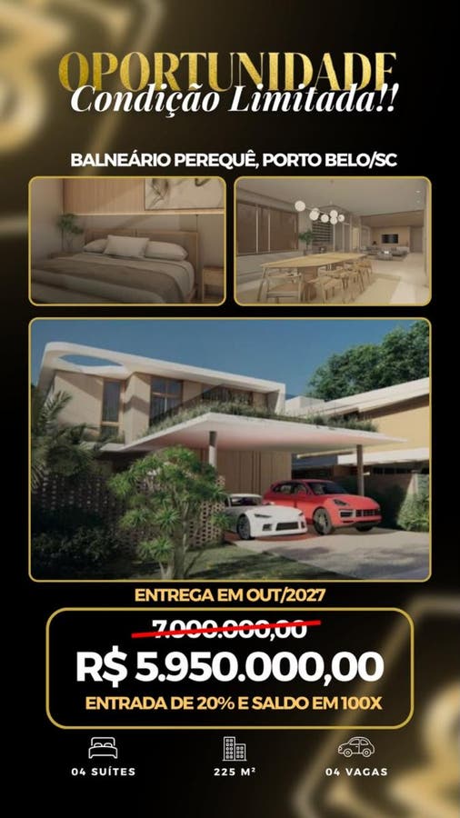Casa 4 dormitórios — Casa Viva Park, Balneário Perequê, Porto Belo/SC - Casa em Perequê, Porto Belo - à venda - Portal Imóveis Itapema