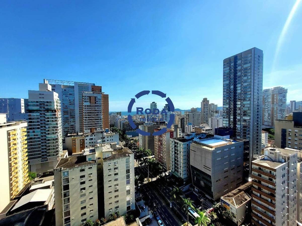 Apartamento Novo Vista Mar com 2 Suítes no Residencial Castell Di Indaiá - Gonzaga, Santos - Apartamento em Gonzaga, Santos - à venda - A.AYRES IMÓVEIS LTDA