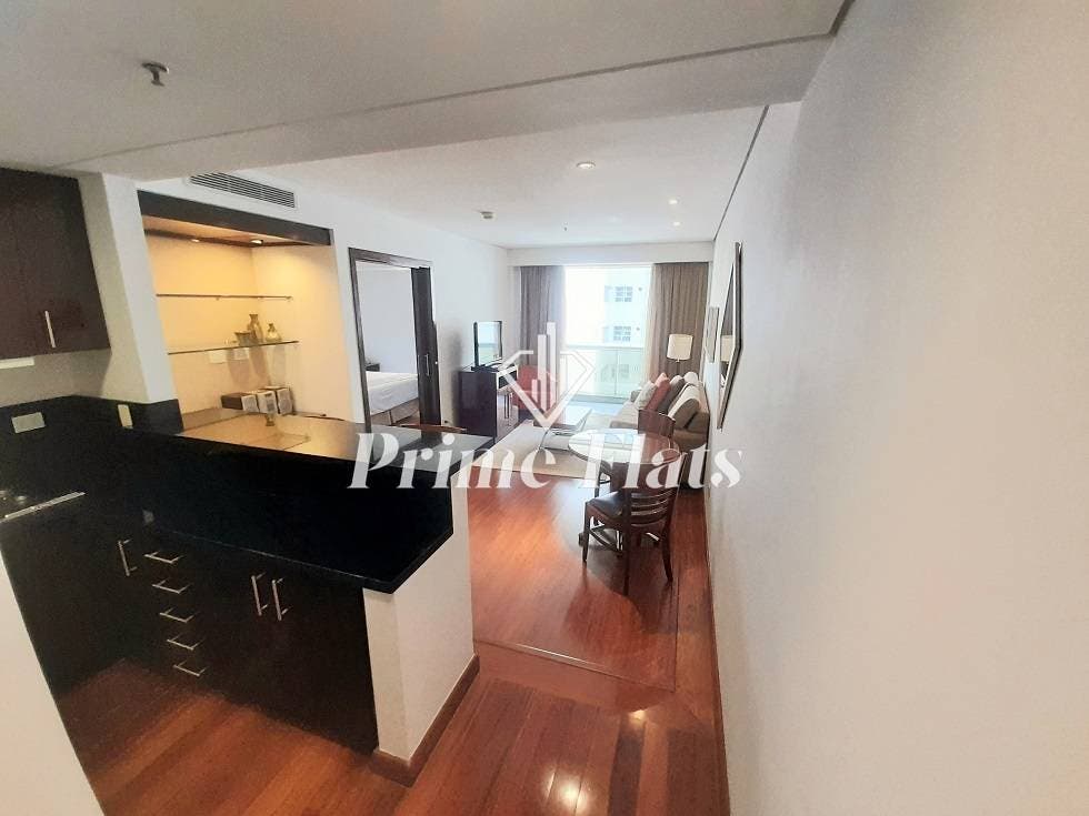 Flat disponível para locação no Etoile Hotels George V Itaim Bibi, com 60m², 1 dormitório e 1 vaga de garagem - Flat em Itaim Bibi, São Paulo - para locação - Prime Flats Negócios Imobiliários