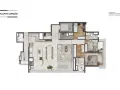 Planta baixa - Marquise Vila Mariana | Construtora Even | Pronto | 146 metros | 04 dormitórios | 02 suítes | varanda gourmet | 02 vagas - Apartamento em Vila Mariana, São Paulo - à venda - SEGUNDO IMÓVEL