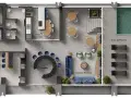 Planta baixa - Apartamento diferenciado à venda, 1 quarto, NF Pulse, Bairro Centro, Itajaí-SC - Apartamento em Centro, Itajaí - à venda - I3 CORRETORES ASSOCIADOS S/S
