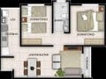 Planta baixa - Apartamento, Residencial Veredas - Poços de Caldas - Apartamento em Residencial Veredas, Poços de Caldas - à venda - Grupo G3 Investhouse Ltda