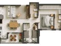 Planta baixa - LANÇAMENTO - Greco Parque Cascavel - Apartamento em Vila Rosa, Goiânia - à venda - Correia Imóveis