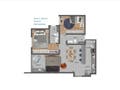 Planta baixa - Apartamento 2 Quartos Vila Marlene Jundiaí com 2 Suítes e 1 Vaga - Apartamento em Vila Marlene, Jundiaí - à venda - Entry Imob